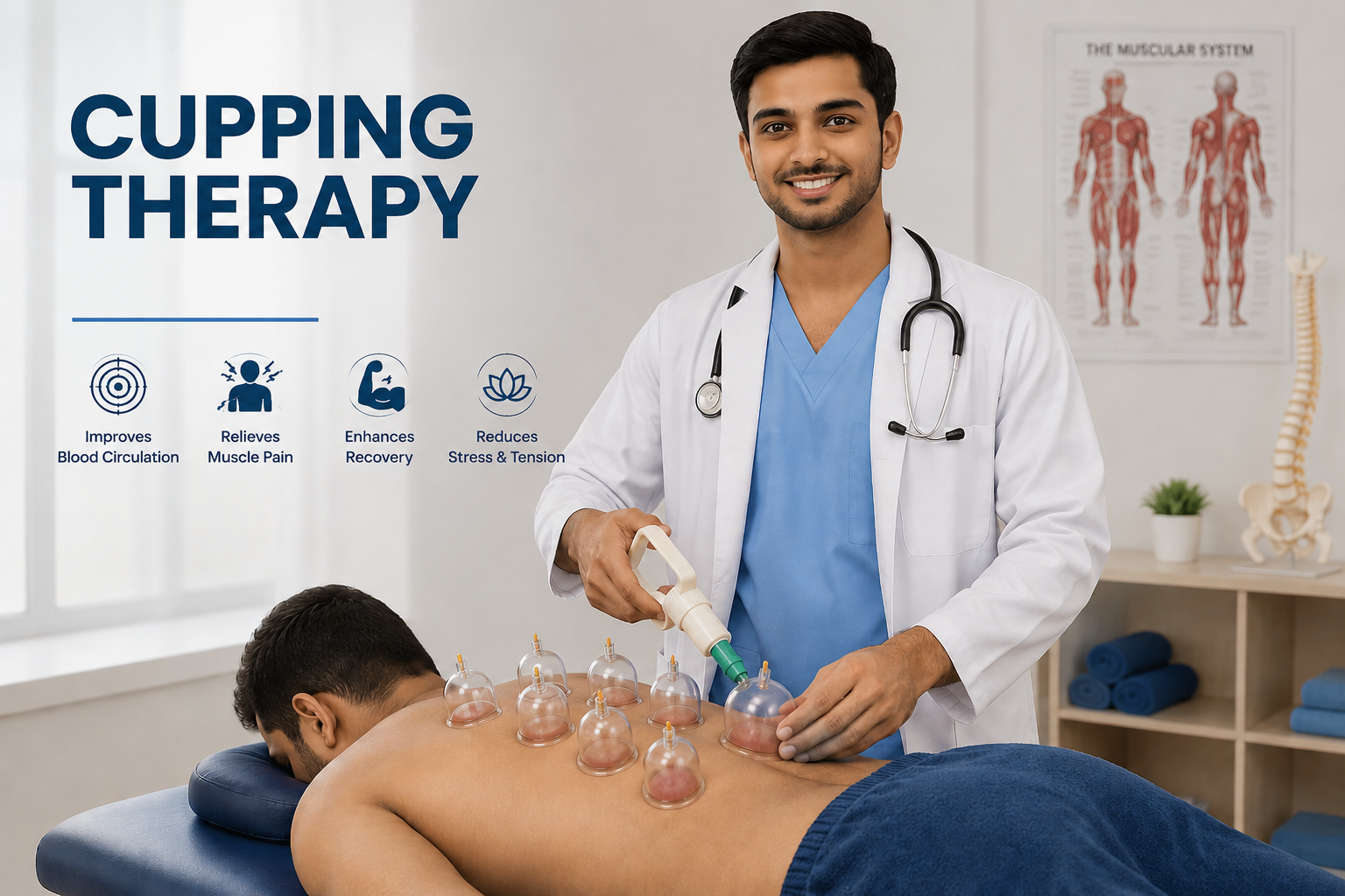 Cupping therapy in Patna physiotherapy clinic
