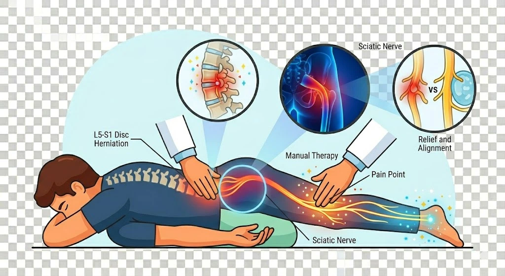 Sciatica pain physiotherapy treatment in Patna
